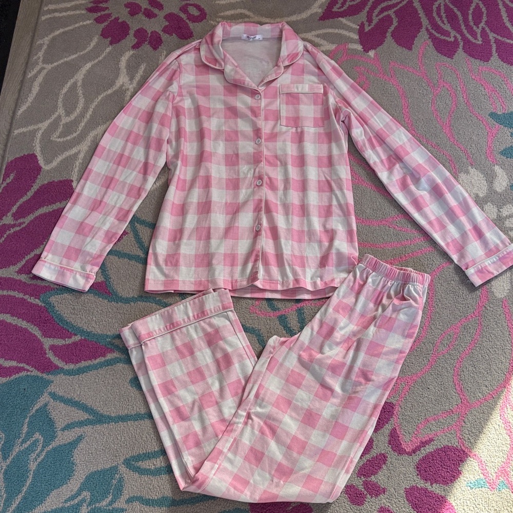 Arshiner Plaid Pajama Set